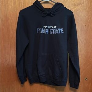 Gildan Black Sweatshirt Hoodie Casual Wear